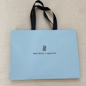 Ritz Carlton iconic Blue Tote gift Bag